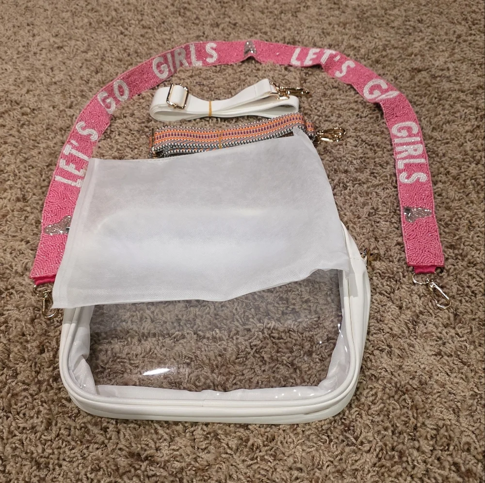 NWT Stadium Clear Crossbody Bag. Comes with 3 interchangeable straps. - Picture 3 of 7